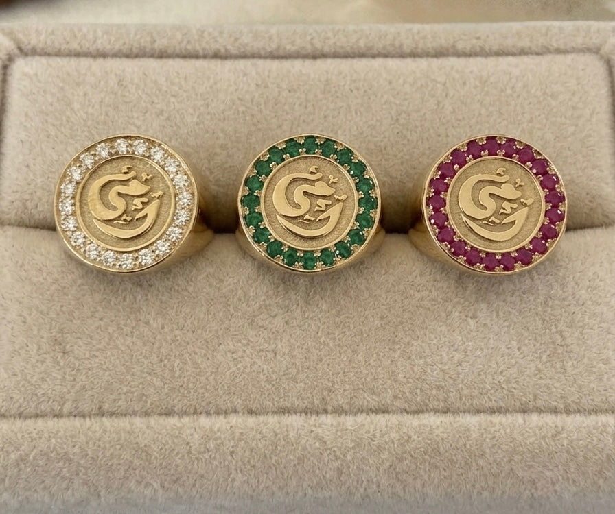 Customized Round Pinky Ring