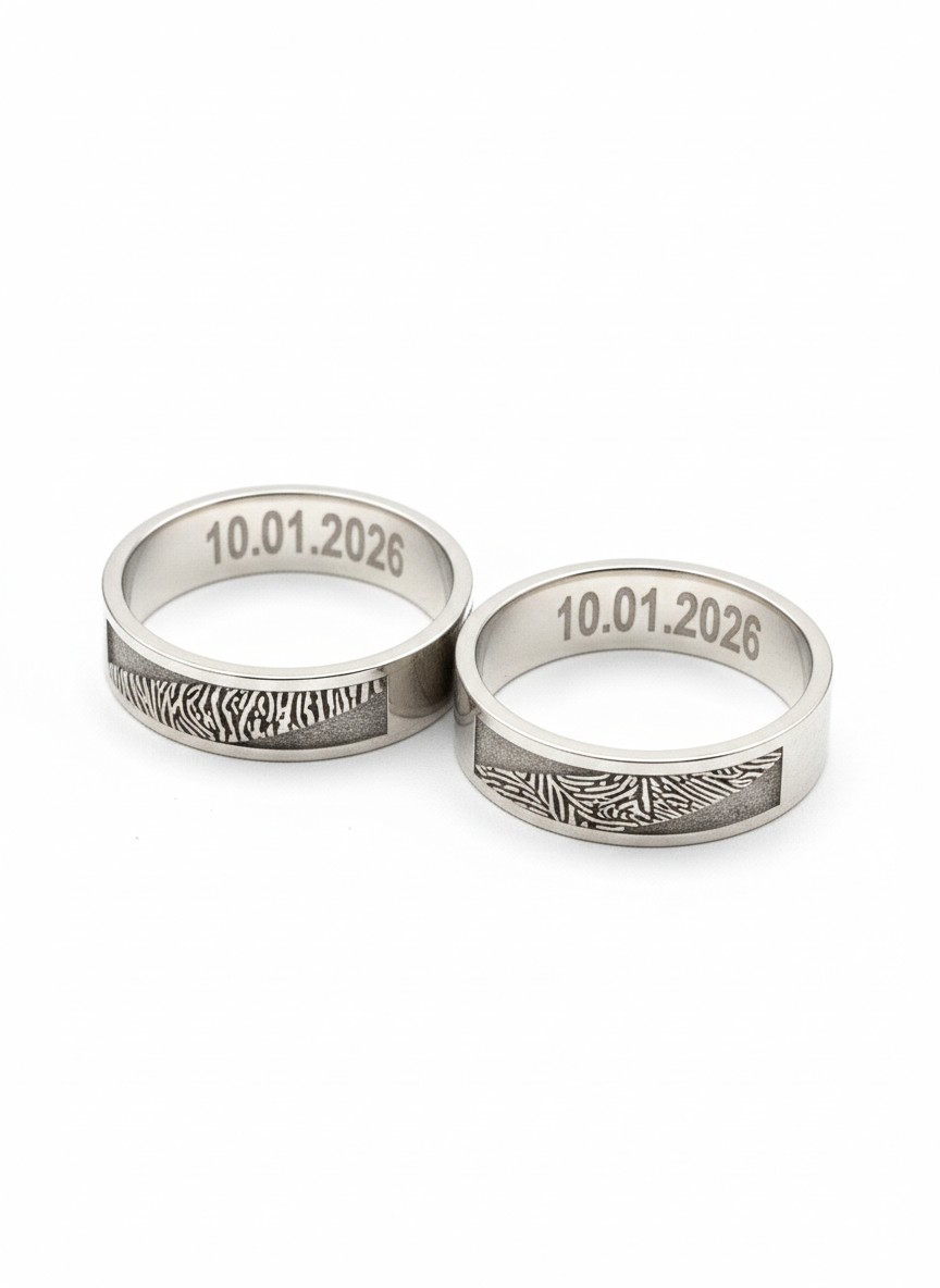 Fingerprint Wedding Band