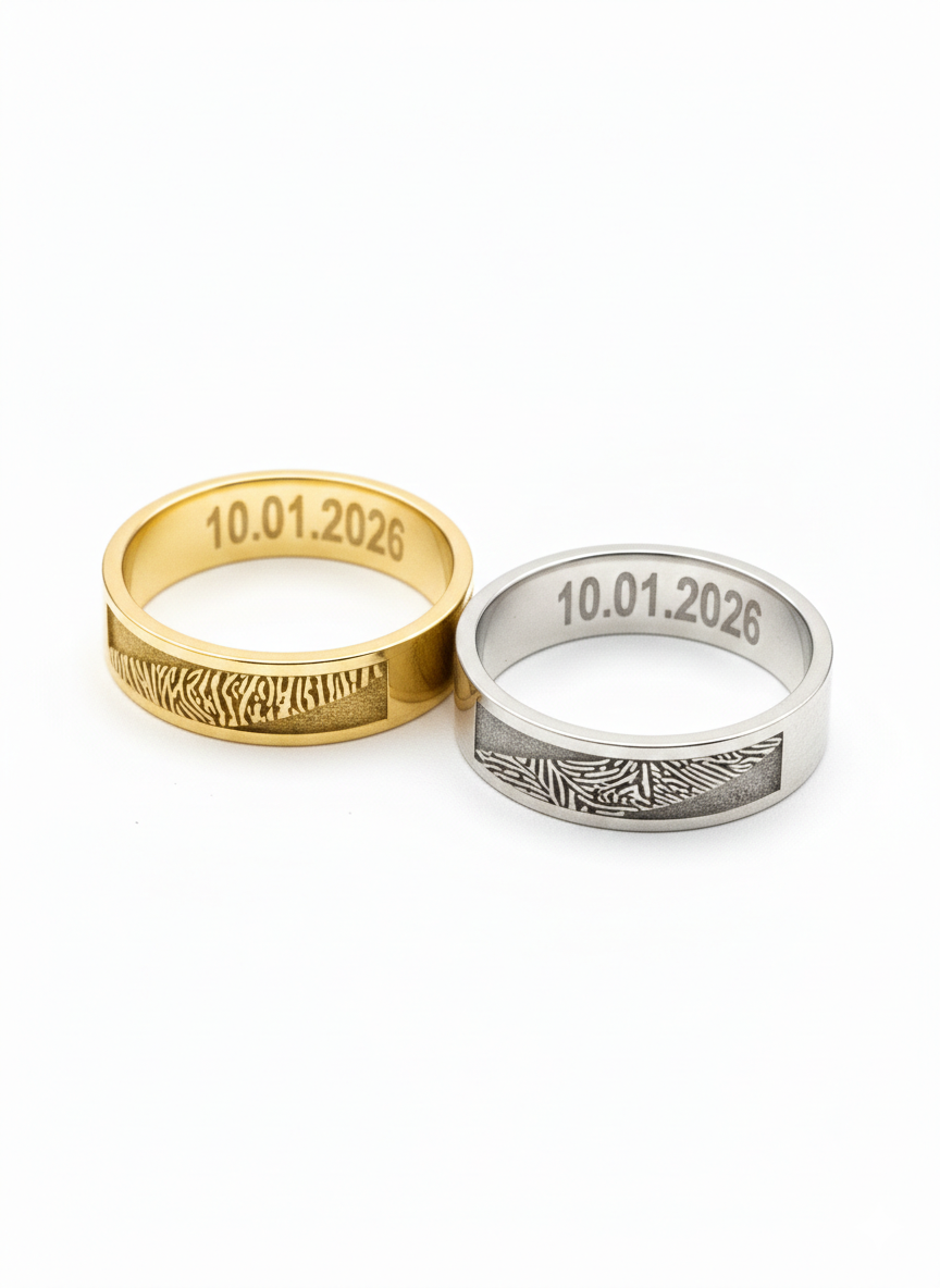 Fingerprint Wedding Band
