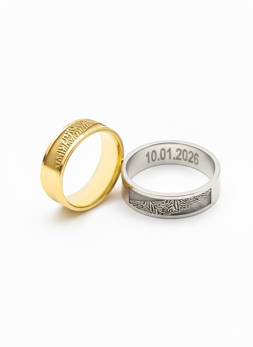 Fingerprint Wedding Band