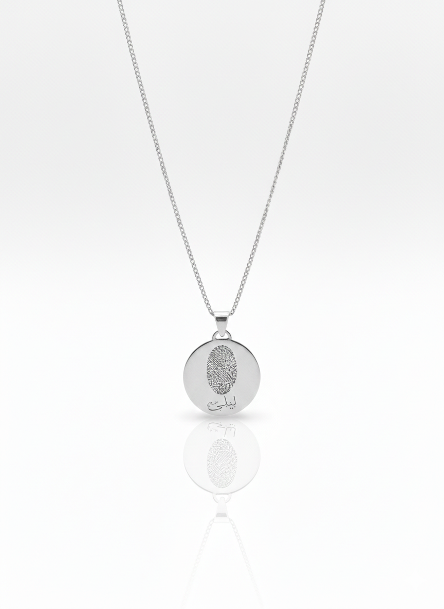 Fingerprint Necklace for Men