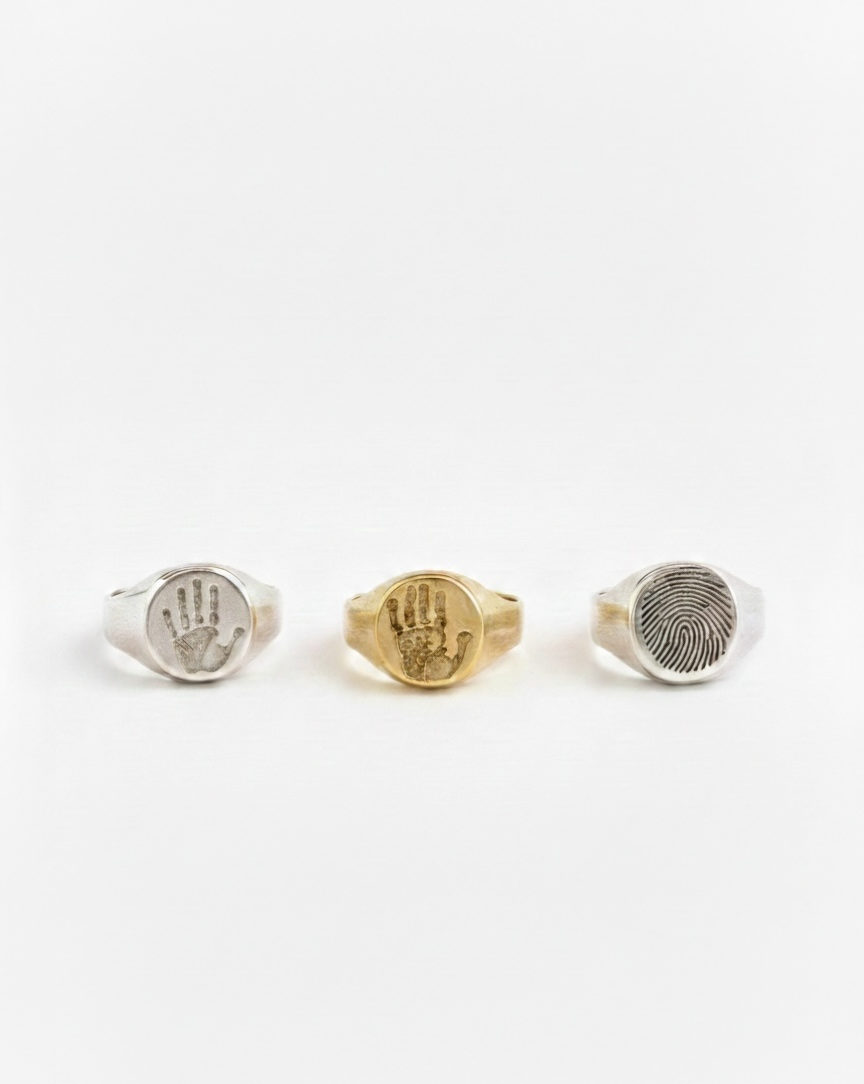 Handprint Pinky Ring