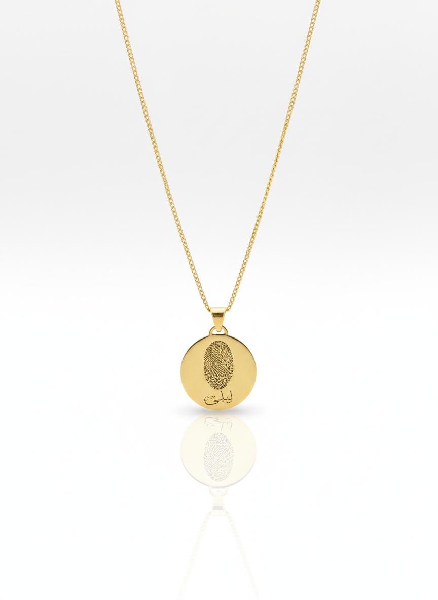 Fingerprint Necklace for Men