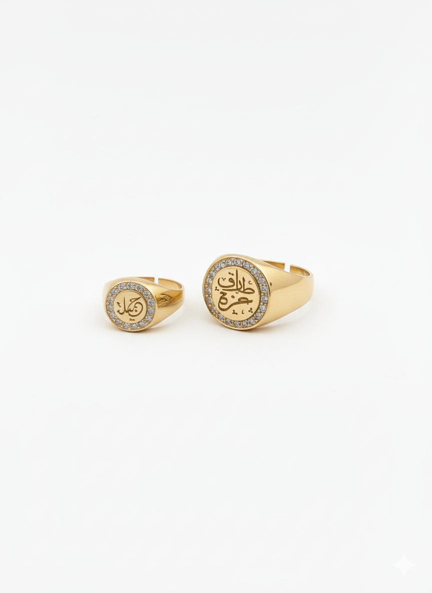 Customized Round Pinky Ring