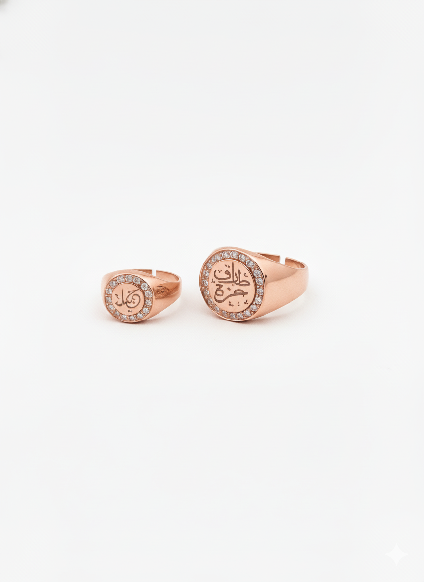 Customized Round Pinky Ring