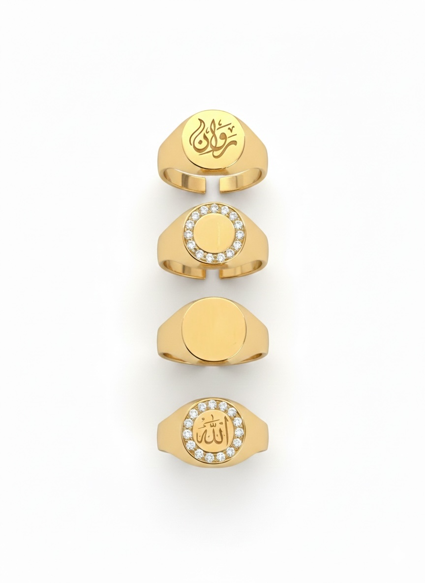 Customized Round Pinky Ring
