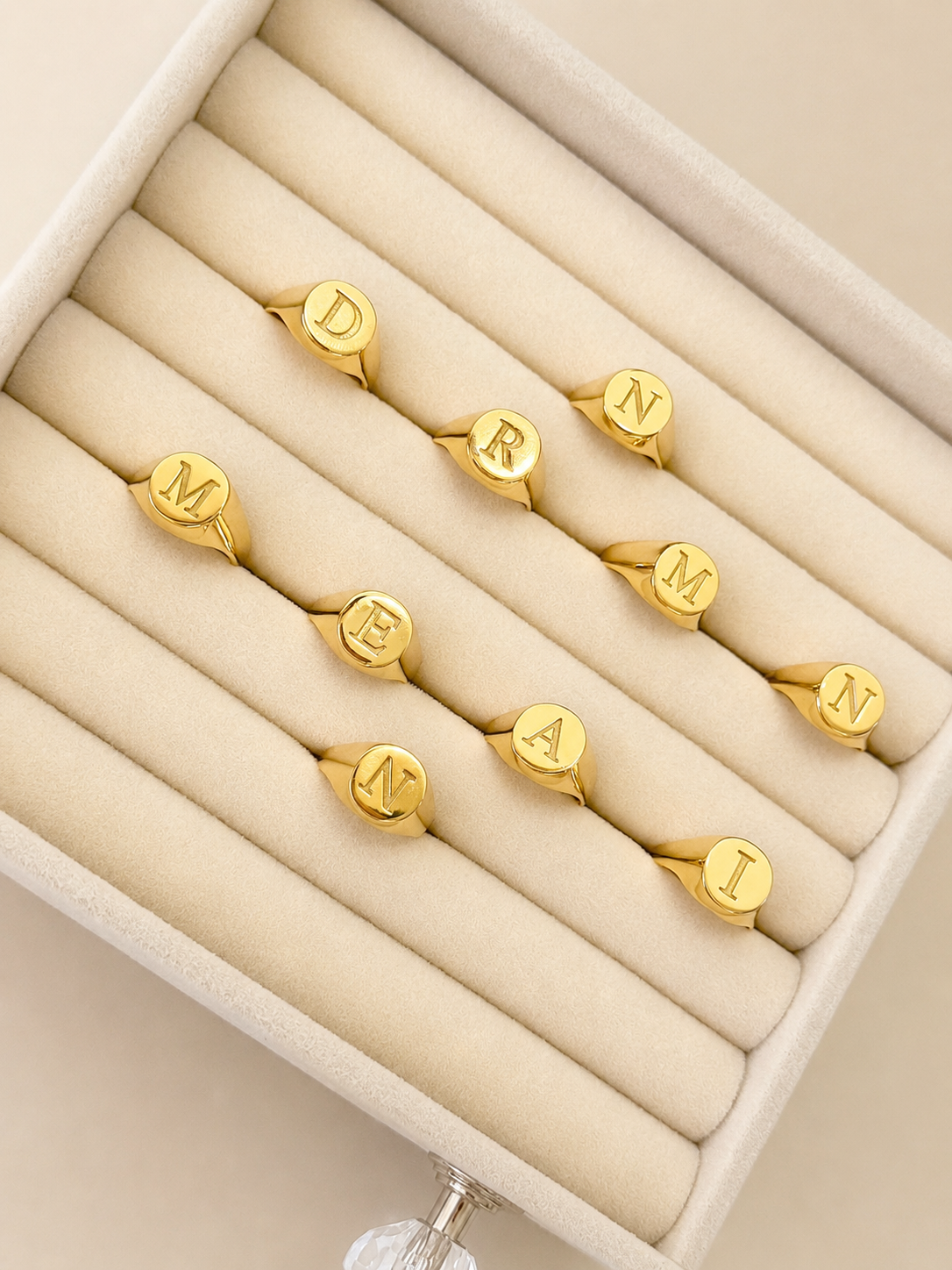 Customized Round Pinky Ring