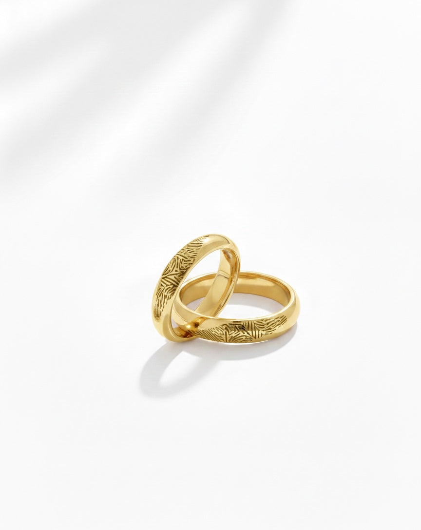 Fingerprint Wedding Band