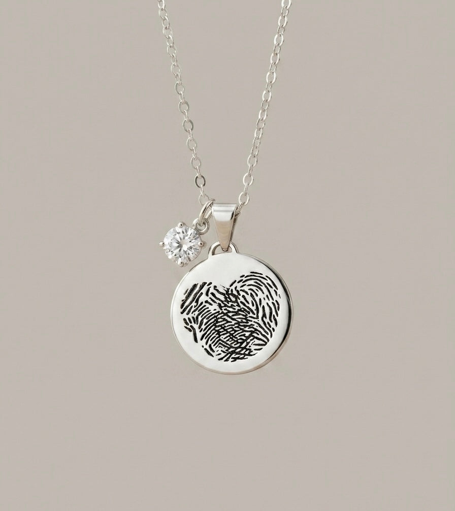 Fingerprint Necklace for Men