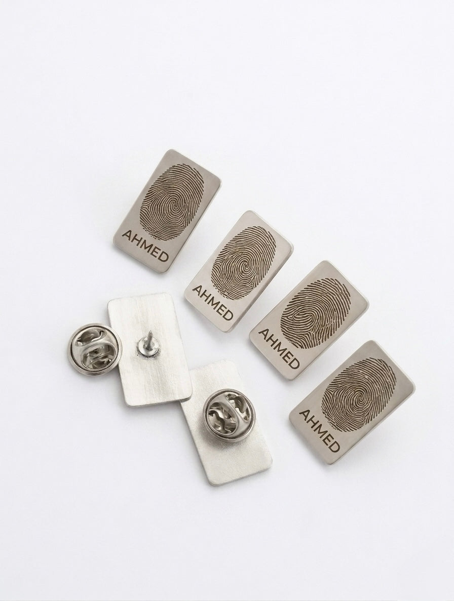 Fingerprint Suit Pin