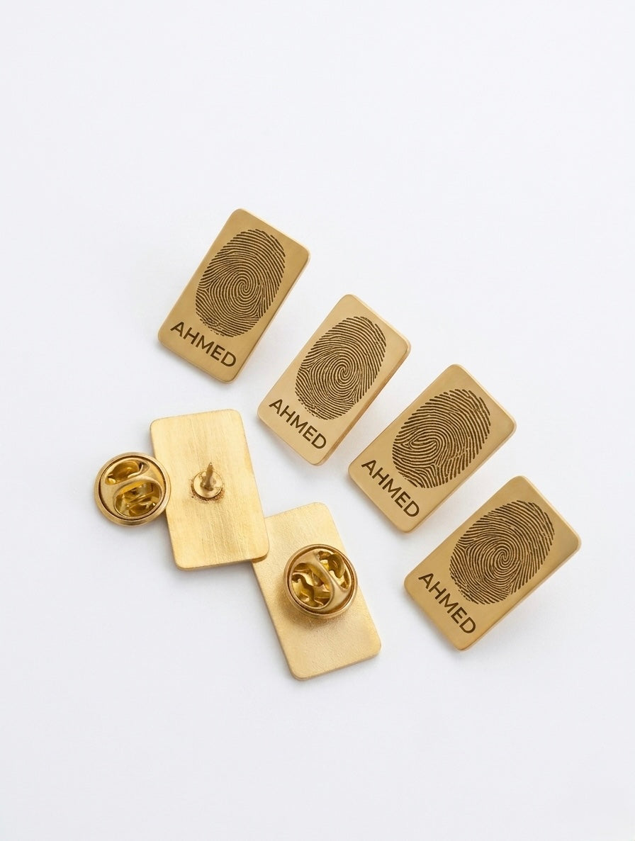 Fingerprint Suit Pin