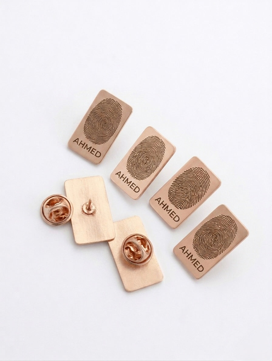 Fingerprint Suit Pin