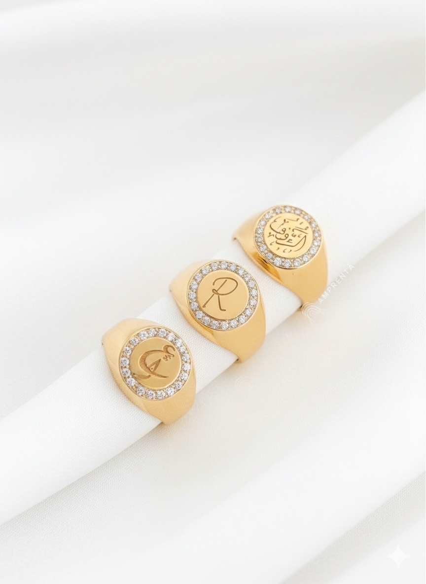 Customized Round Pinky Ring