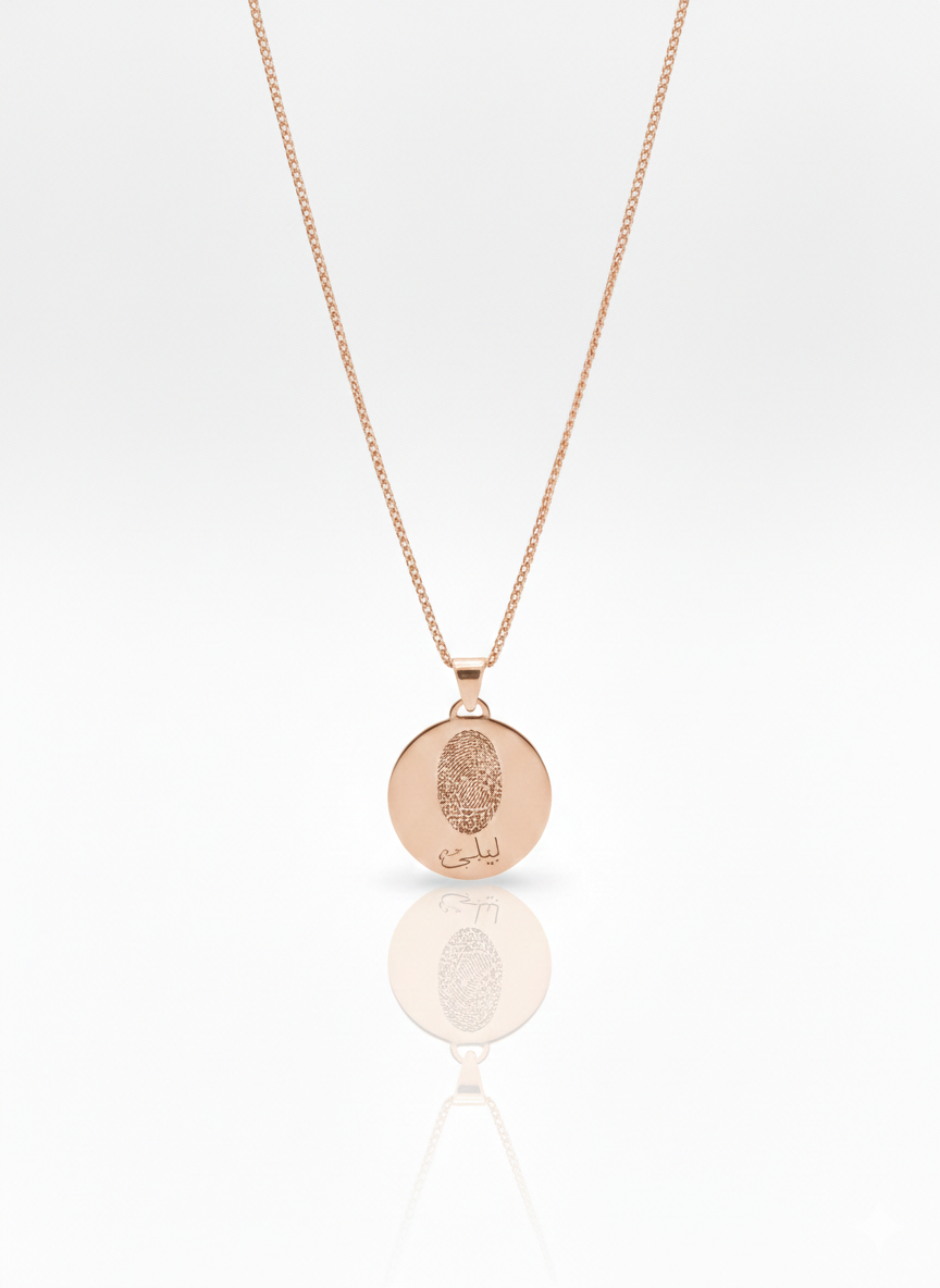 Fingerprint Necklace for Men
