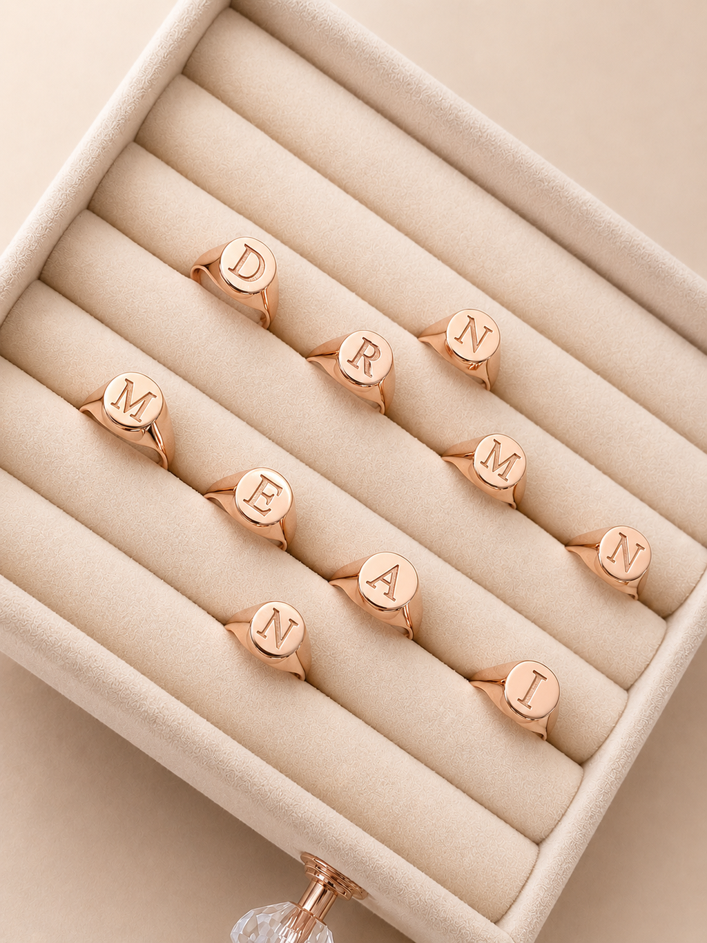 Customized Round Pinky Ring