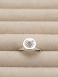 Fingerprint Pinky Ring for Men & Women