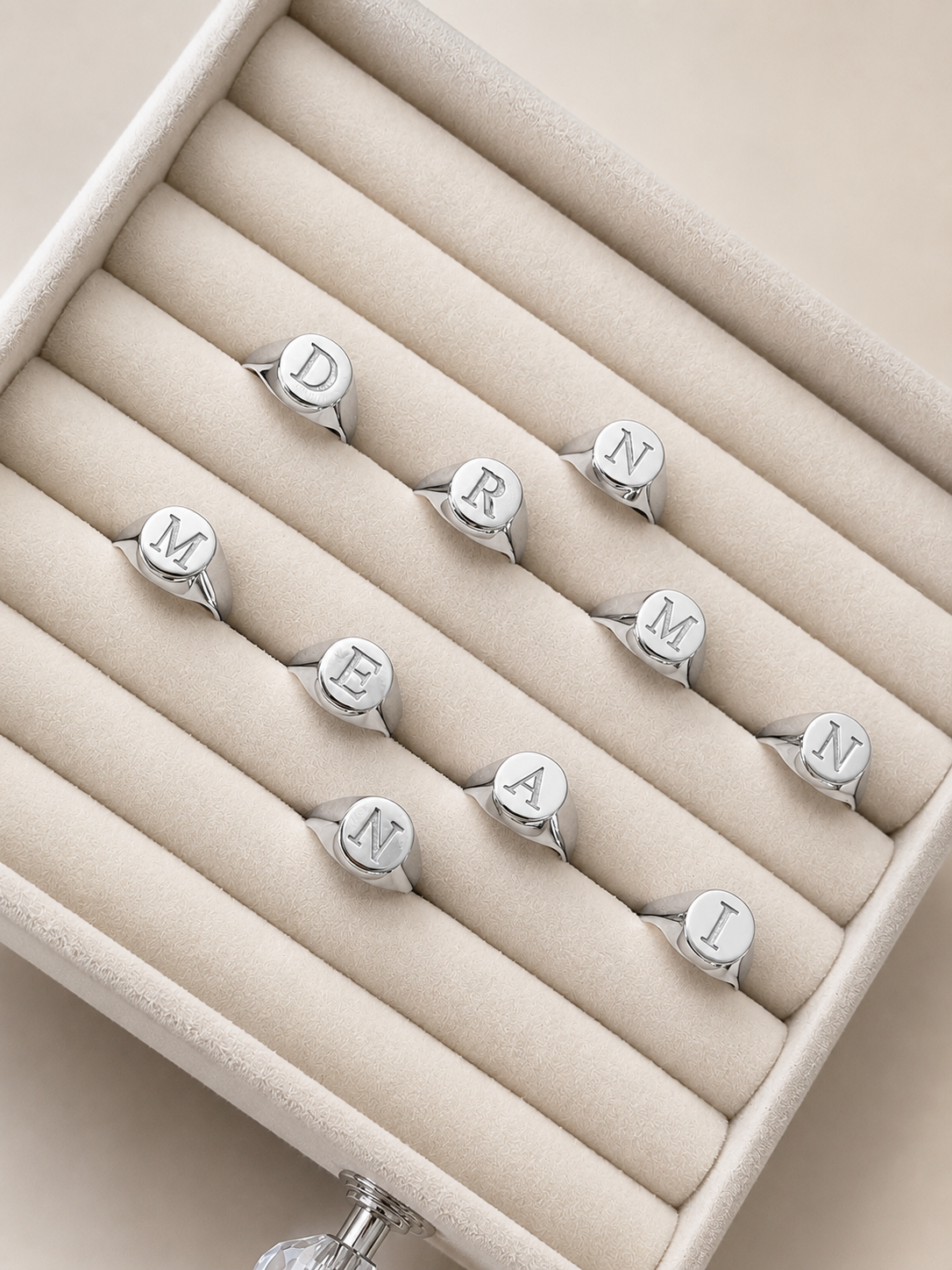 Customized Round Pinky Ring