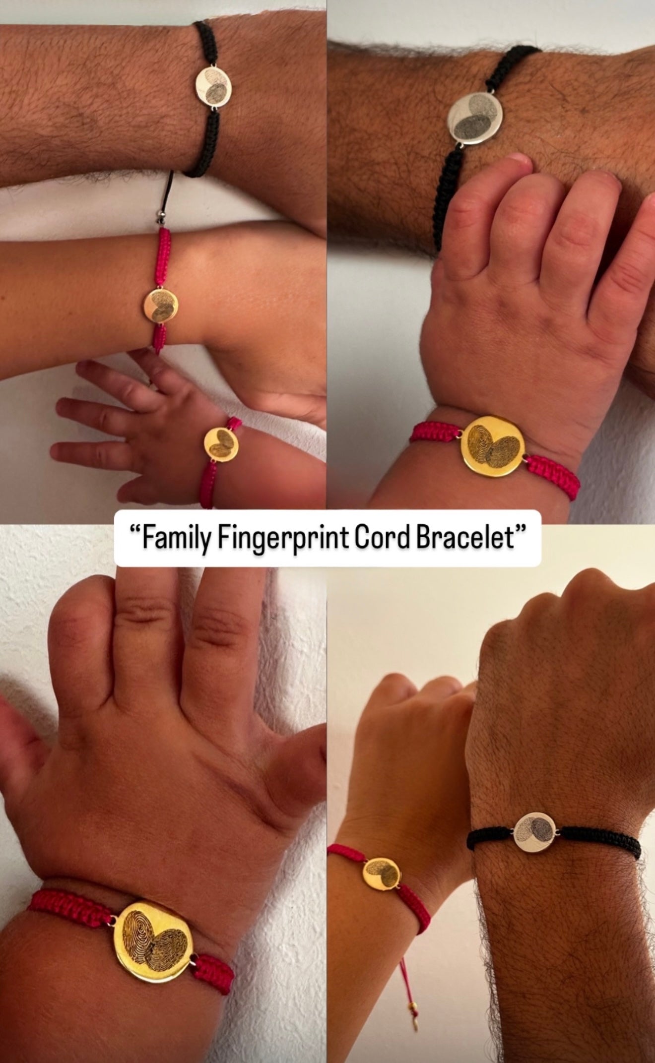 "Family" Cord Bracelets Bundle