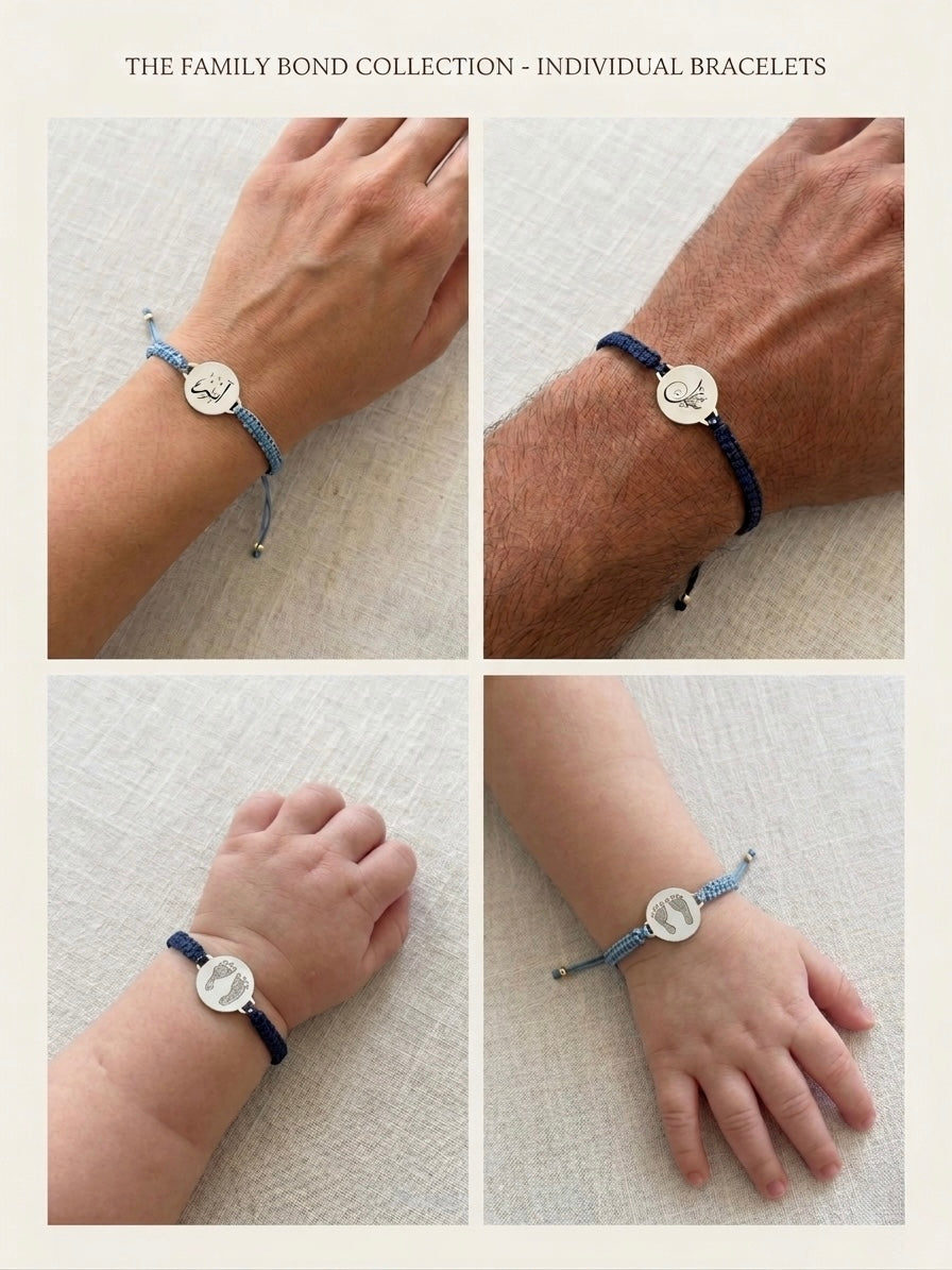 "Family" Cord Bracelets Bundle