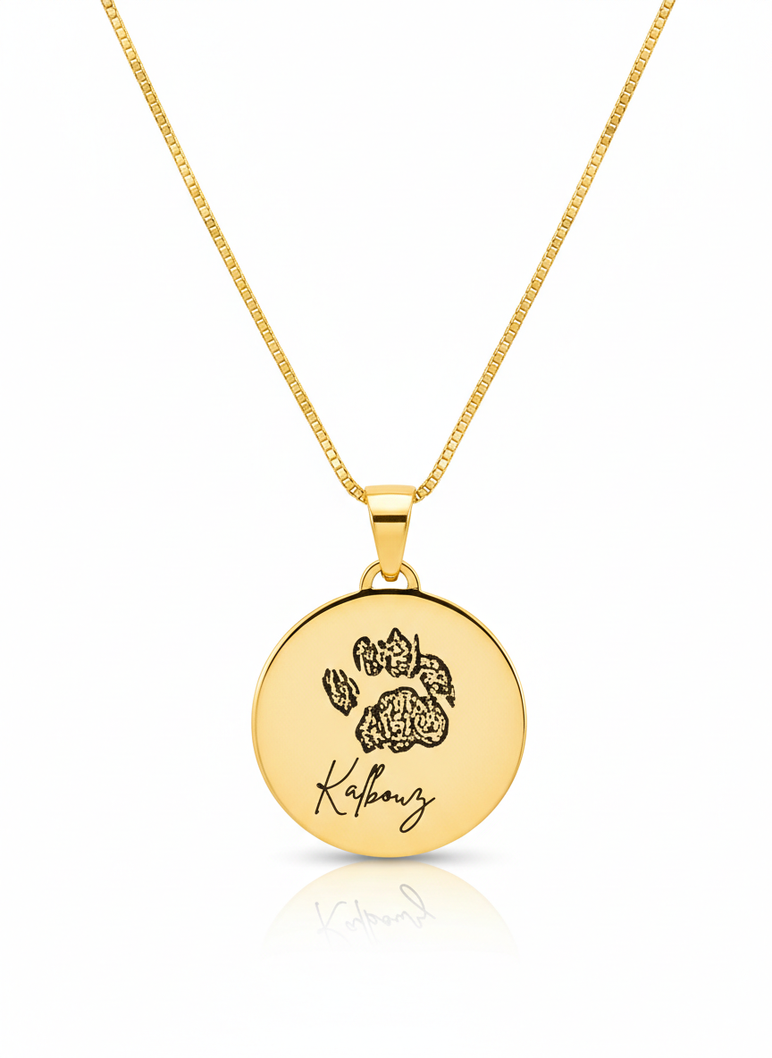 Paw Print Necklace