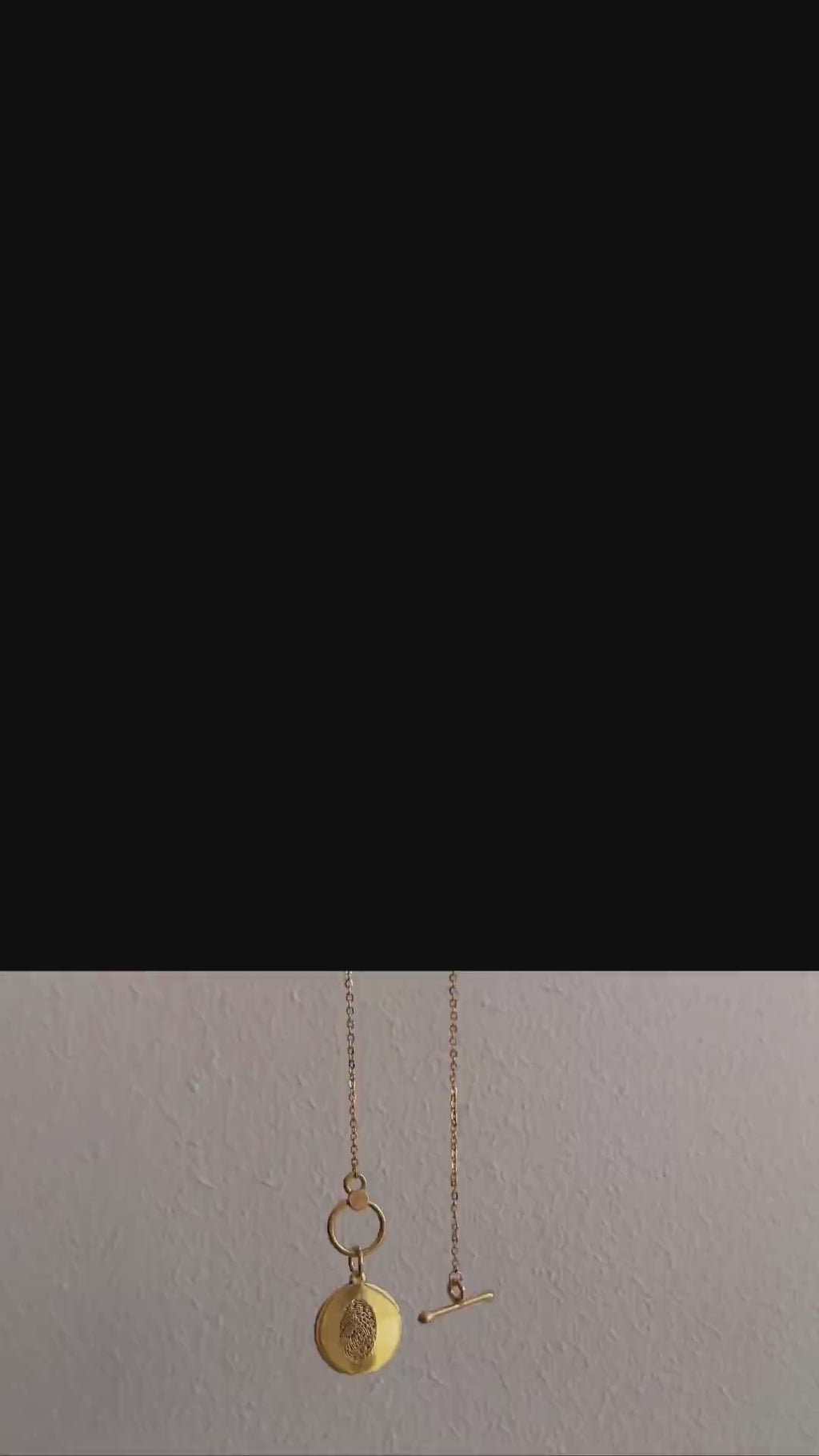 Fingerprint T-Lock Necklace