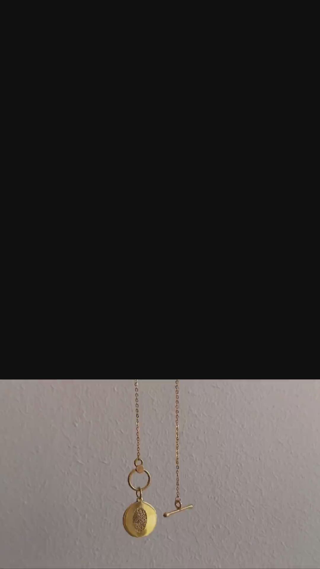 Fingerprint T-Lock Necklace